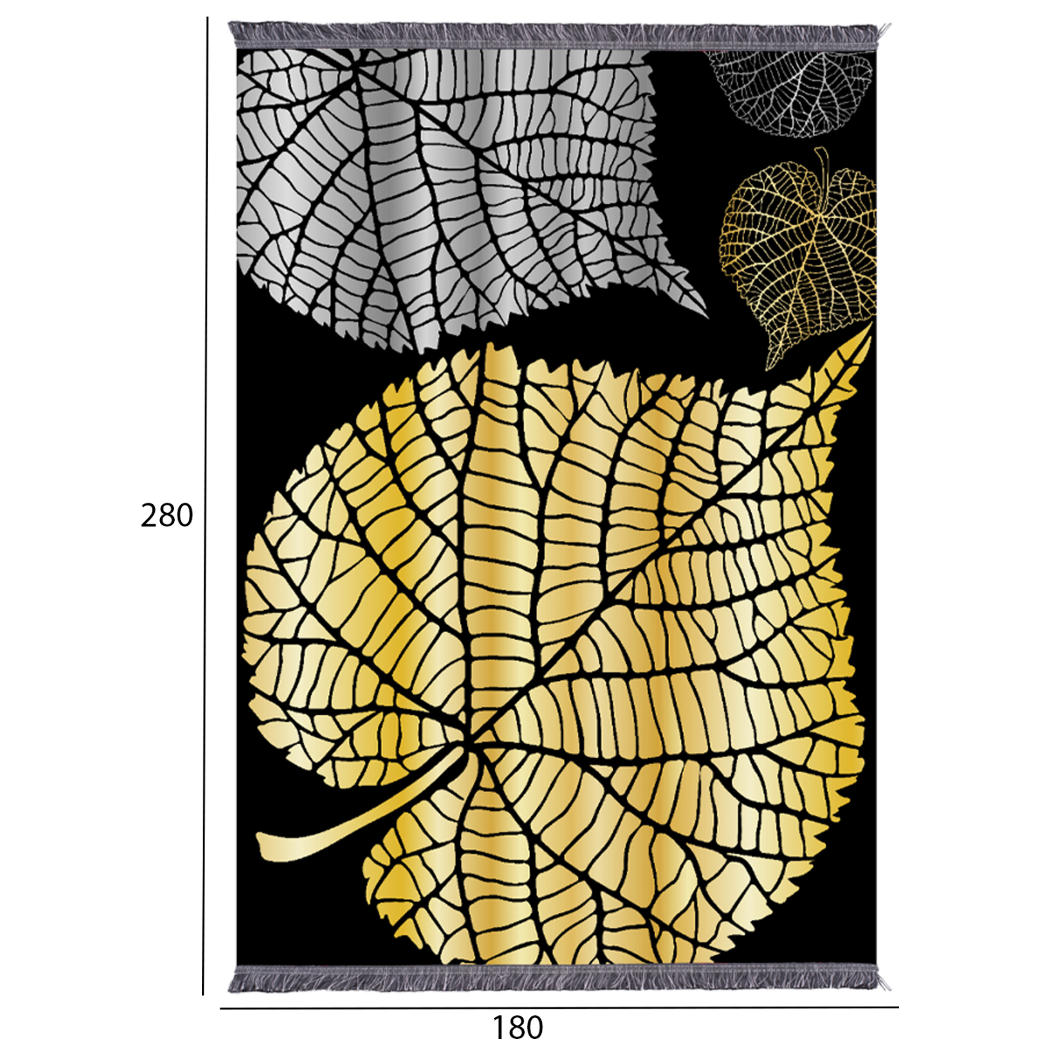 ΧΑΛΙ ΣΑΛΟΝΙΟΥ ΜΕ ΚΡΟΣΙΑ JOSIANE ΦΥΛΛΑ HM7723.39 180X280 εκ. - Image 2