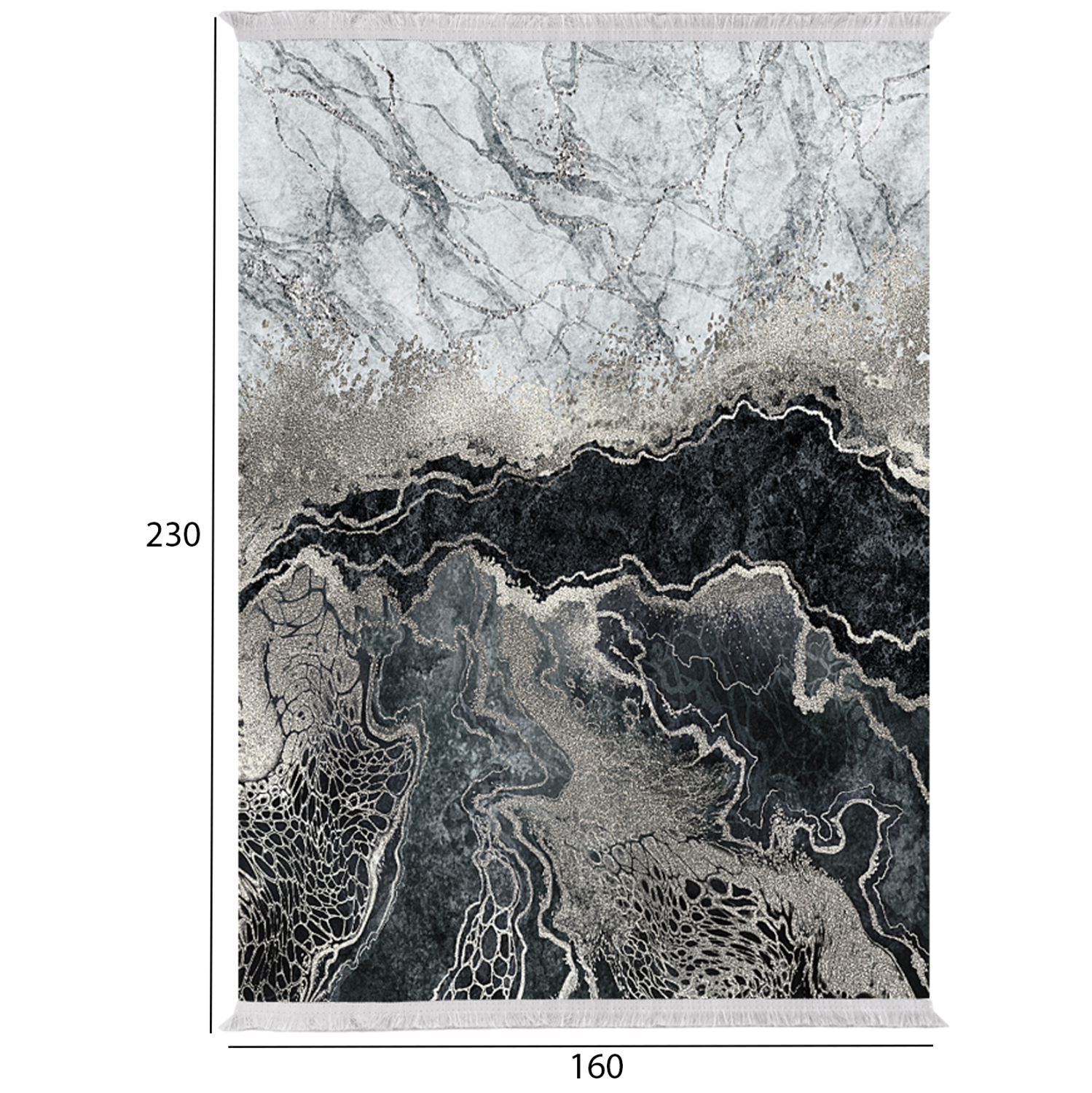 ΧΑΛΙ ΣΑΛΟΝΙΟΥ ΜΕ ΚΡΟΣΙΑ JOSIANE ΜΑΡΜΑΡΟ HM7675.45 160X230εκ. - Image 2