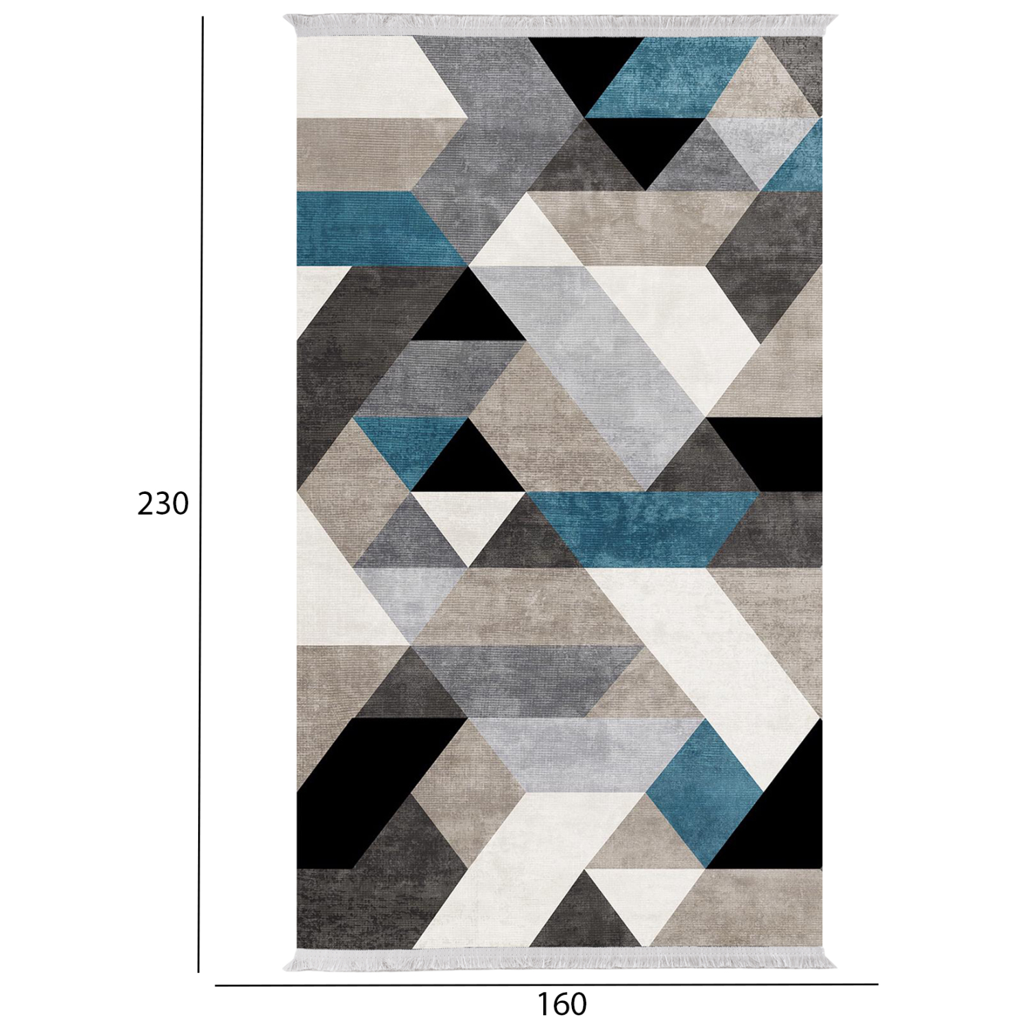 ΧΑΛΙ ΣΑΛΟΝΙΟΥ ΜΕ ΚΡΟΣΙΑ JOSIANE ΠΟΛΥΧΡΩΜΟ HM7675.43 160X230εκ. - Image 2