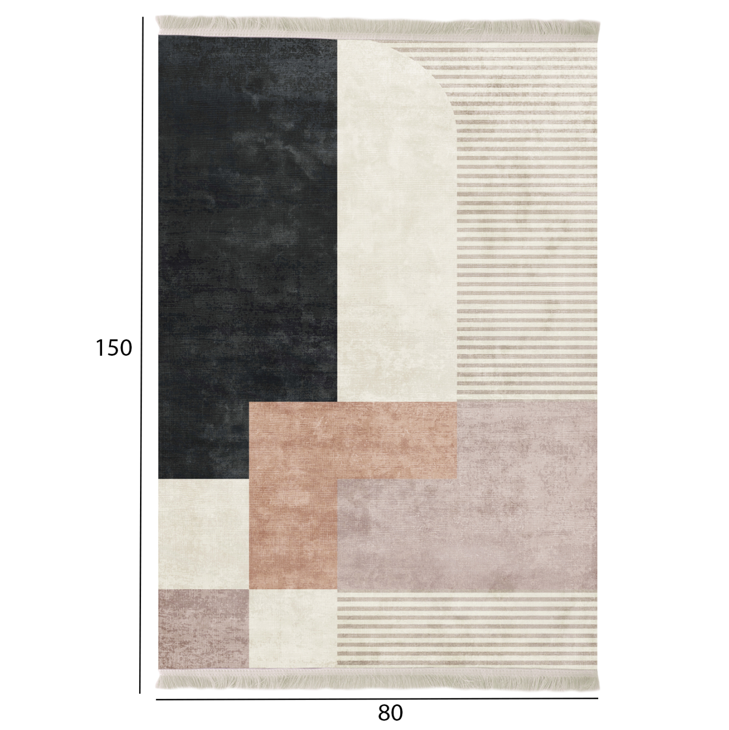 ΧΑΛΙ ΣΑΛΟΝΙΟΥ ΜΕ ΚΡΟΣΙΑ JOSIANE ΠΟΛΥΧΡΩΜΟ HM7676.32 80X150εκ. - Image 2