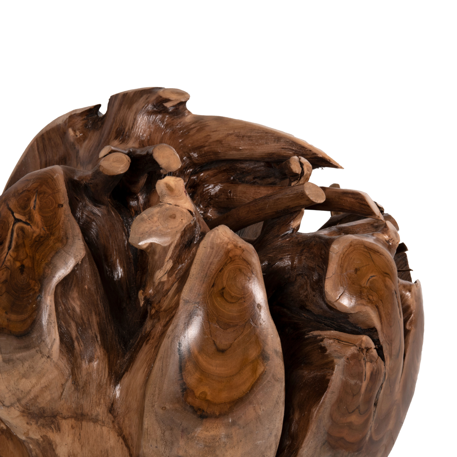 ΔΙΑΚΟΣΜΗΤΙΚΟ ΔΑΠΕΔΟΥ CLEM HM9652 ΑΚΑΝΟΝΙΣΤΗ ΣΦΑΙΡΑ-ΞΥΛΟ ΤΕΑΚ ΜΕΓΕΘΟΣ ΜΕΓΑΛΟ Φ50εκ. - Image 4