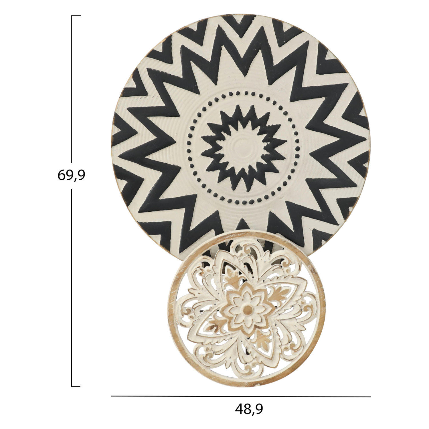 ΔΙΑΚΟΣΜΗΤΙΚΟ ΤΟΙΧΟΥ ΜΕΤΑΛΛΙΚΟ HM7554 48.9x69.9x6.4 - Image 2