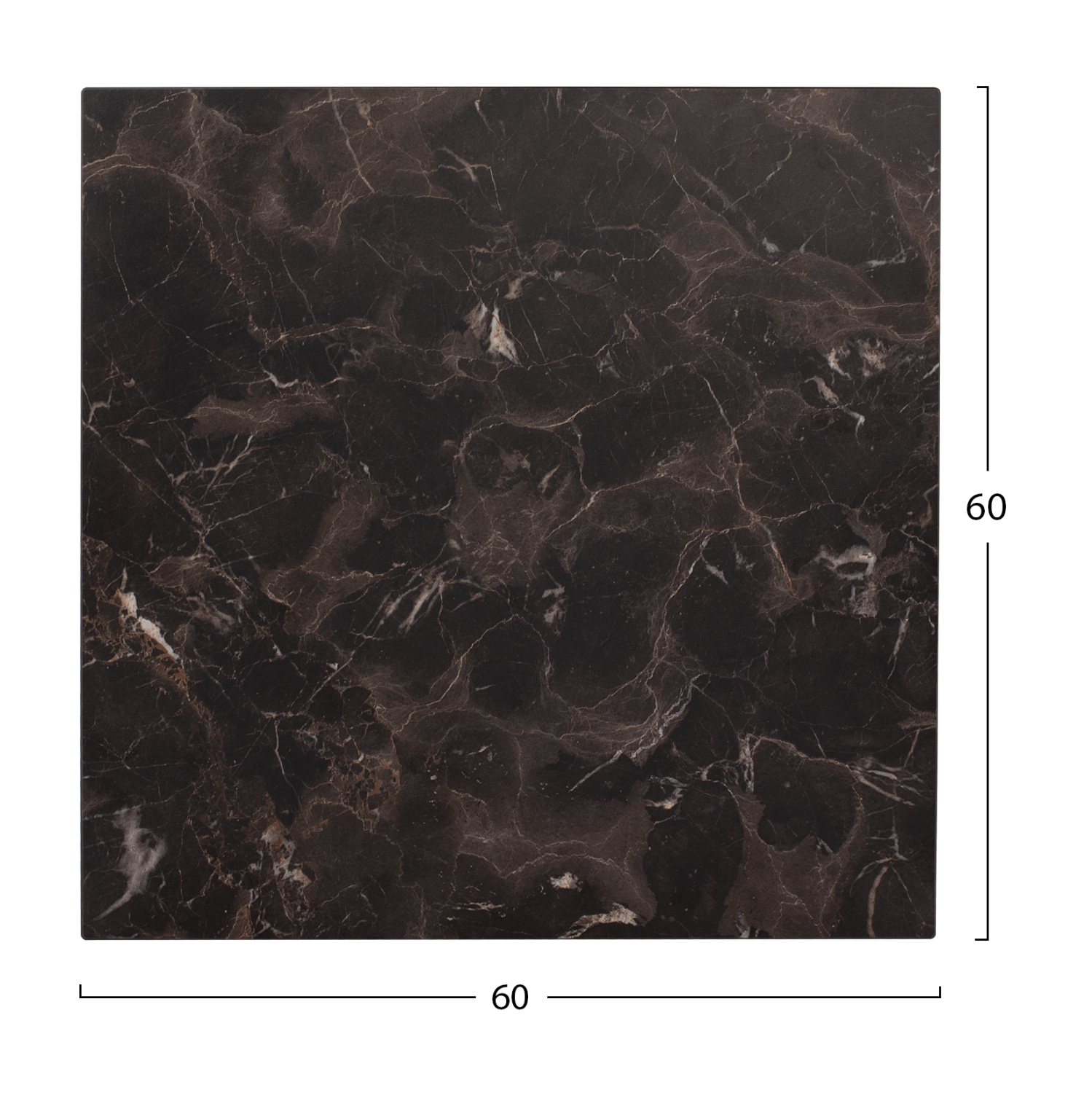ΕΠΙΦΑΝΕΙΑ ΤΡΑΠΕΖΙΟΥ HPL HM5837.14 BROWN MARBLE 60x60 εκ. ΠΑΧΟΥΣ 12mm. - Image 2