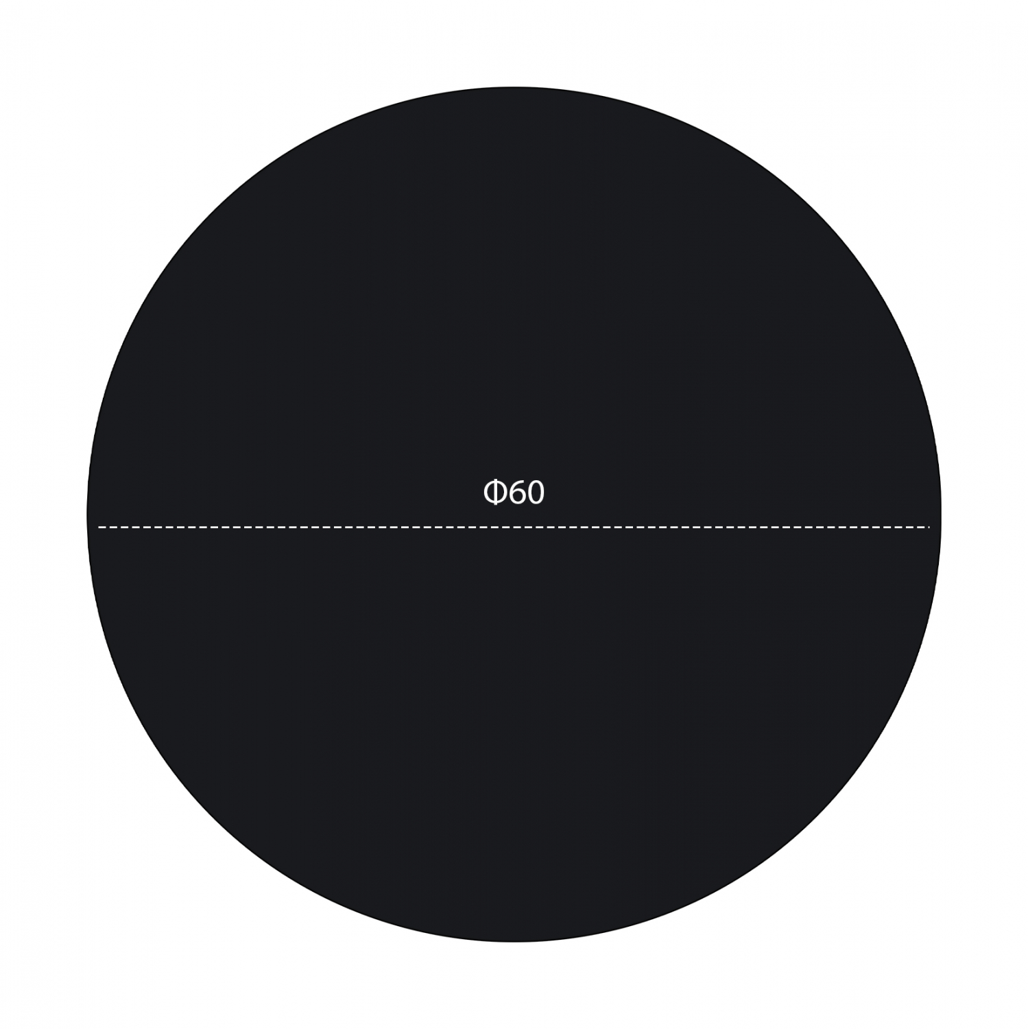 ΕΠΙΦΑΝΕΙΑ ΤΡΑΠΕΖΙΟΥ HPL HM5841.01 ΜΑΥΡΗ Φ60 εκ. ΠΑΧΟΥΣ 12mm. - Image 2