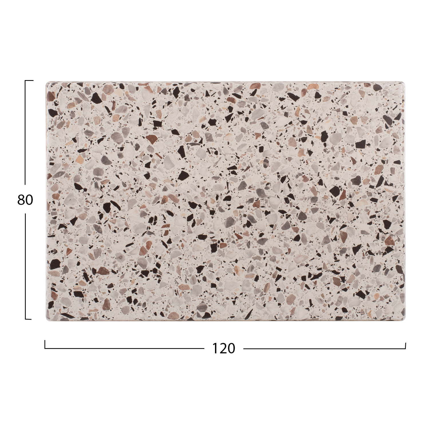 ΕΠΙΦΑΝΕΙΑ ΤΡΑΠΕΖΙΟΥ WERZALIT 120Χ80Χ3.5εκ. TERRAZZO HM5630.16 - Image 2