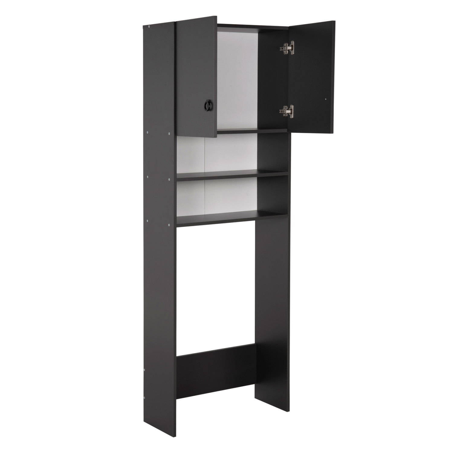 ΕΠΙΠΛΟ ΠΛΥΝΤΗΡΙΟΥ ΜΕ ΡΑΦΙΑ ΚΑΙ ΝΤΟΥΛΑΠΙ TERRY ΓΚΡΙ ΜΕΛΑΜΙΝΗ HM9122.13 64Χ29Χ181Υεκ. - Image 3