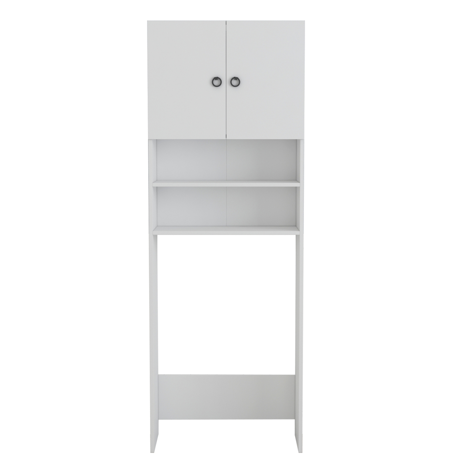 ΕΠΙΠΛΟ ΠΛΥΝΤΗΡΙΟΥ ΜΕ ΡΑΦΙΑ ΚΑΙ ΝΤΟΥΛΑΠΙ TERRY ΛΕΥΚΟ ΜΕΛΑΜΙΝΗ 64Χ27Χ180Υεκ.HM9122.11 - Image 3