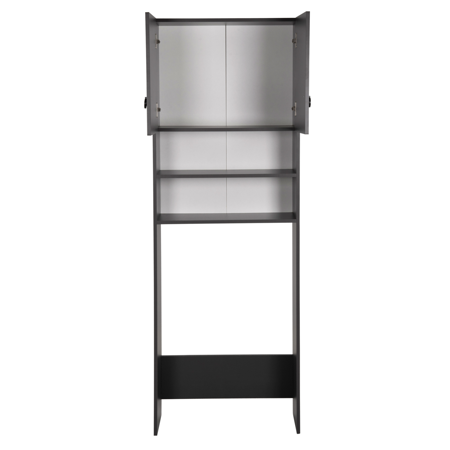 ΕΠΙΠΛΟ ΠΛΥΝΤΗΡΙΟΥ ΜΕ ΡΑΦΙΑ ΚΑΙ ΝΤΟΥΛΑΠΙ TERRY ΓΚΡΙ ΜΕΛΑΜΙΝΗ HM9122.13 64Χ29Χ181Υεκ. - Image 4