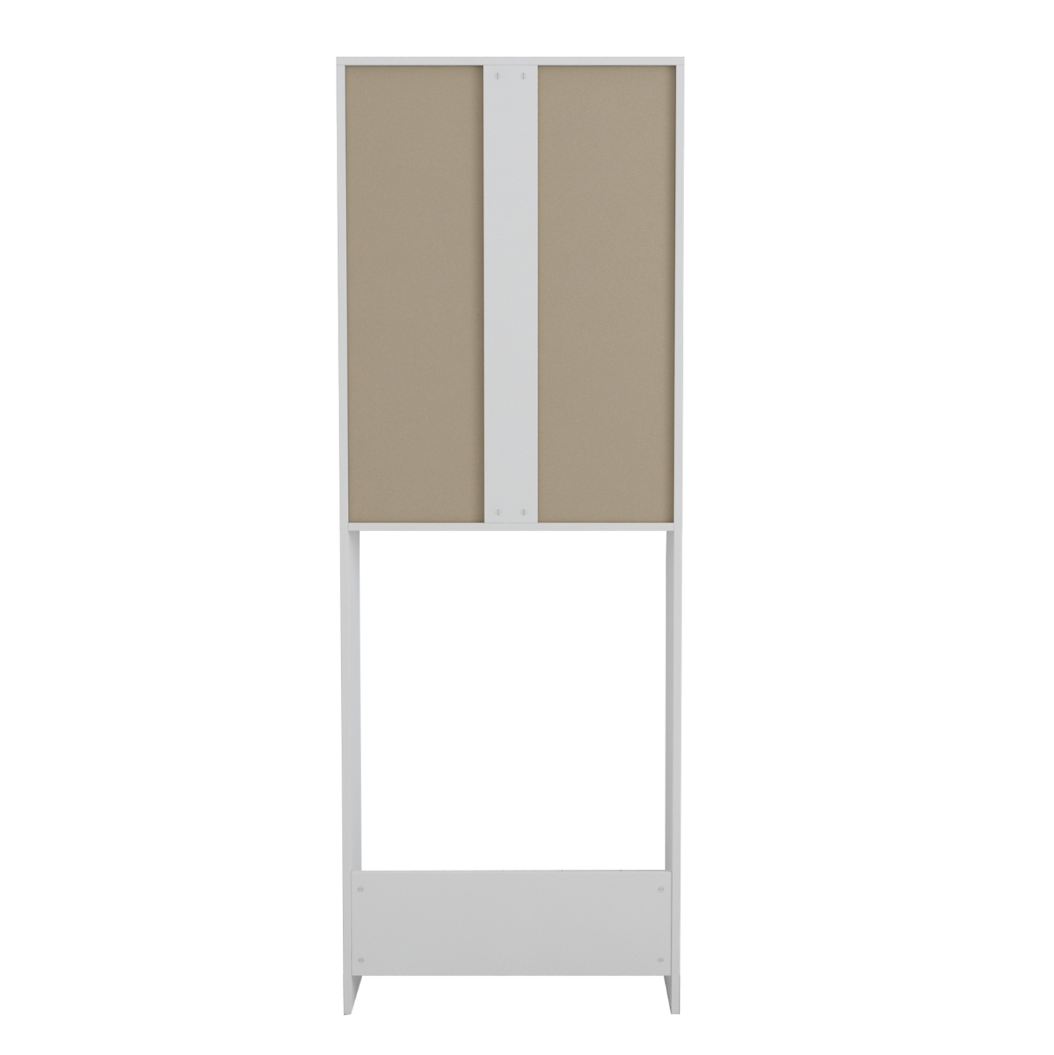 ΕΠΙΠΛΟ ΠΛΥΝΤΗΡΙΟΥ ΜΕ ΡΑΦΙΑ ΚΑΙ ΝΤΟΥΛΑΠΙ TERRY ΛΕΥΚΟ ΜΕΛΑΜΙΝΗ 64Χ27Χ180Υεκ.HM9122.11 - Image 4