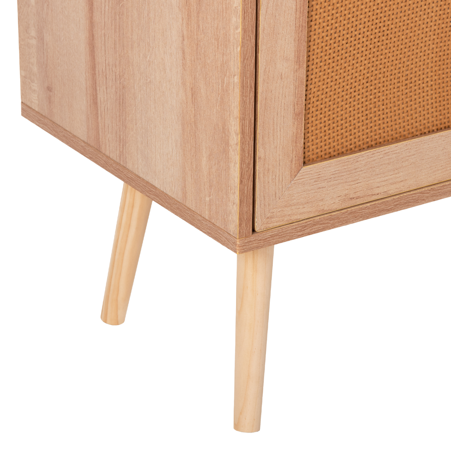 ΕΠΙΠΛΟ TV ΜΕΛΑΜΙΝΗΣ COLM ΜΕ ΠΟΡΤΕΣ RATTAN HM9223.11 ΣΕ ΧΡΩΜΑ ΦΥΣΙΚΟ 120x39x56,5Υεκ. - Image 6