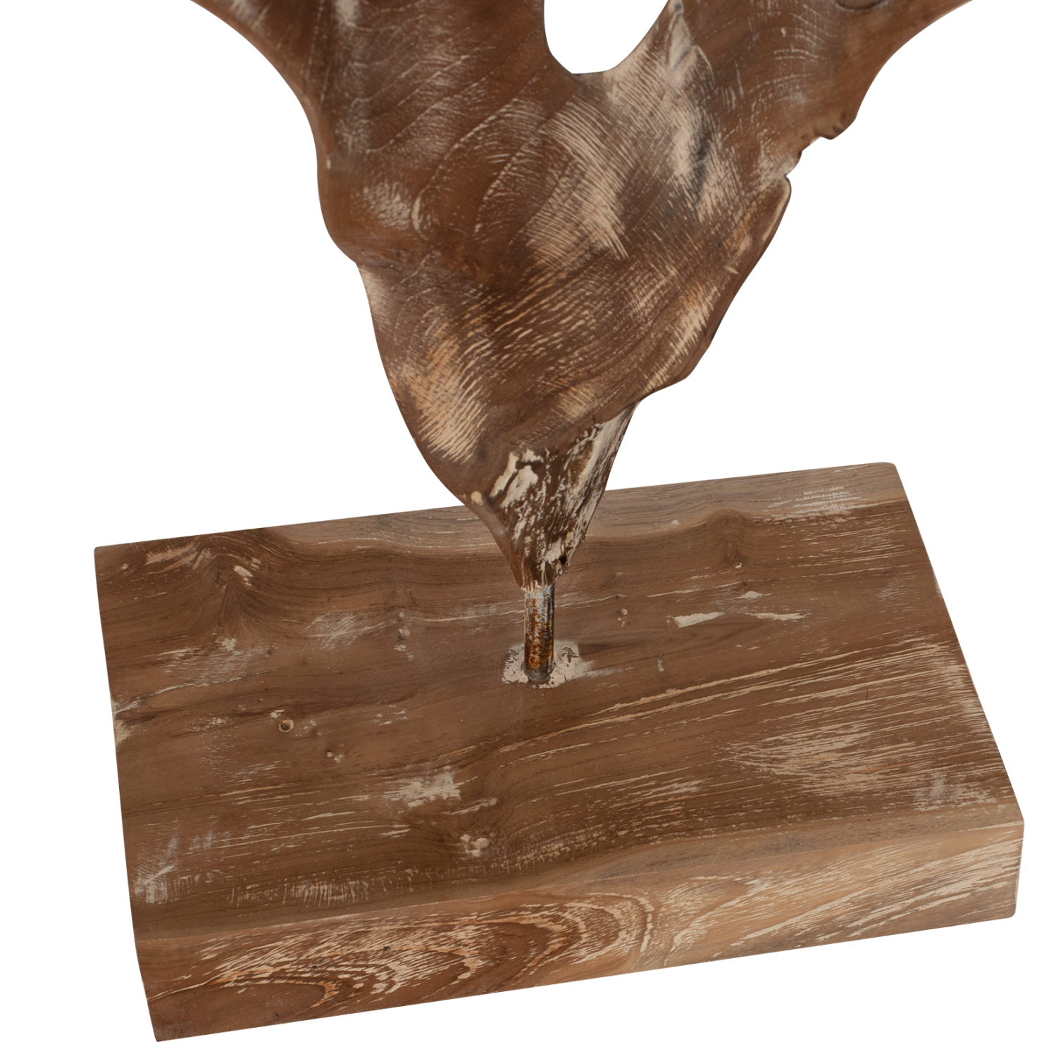 ΕΠΙΤΡΑΠΕΖΙΟ ΔΙΑΚΟΣΜΗΤΙΚΟ HM7715 ΑΠΟ ΜΑΣΙΦ ΞΥΛΟ ΤEAK WHITEWASH 41,5Χ15Χ63Y ΕΚ. - Image 4