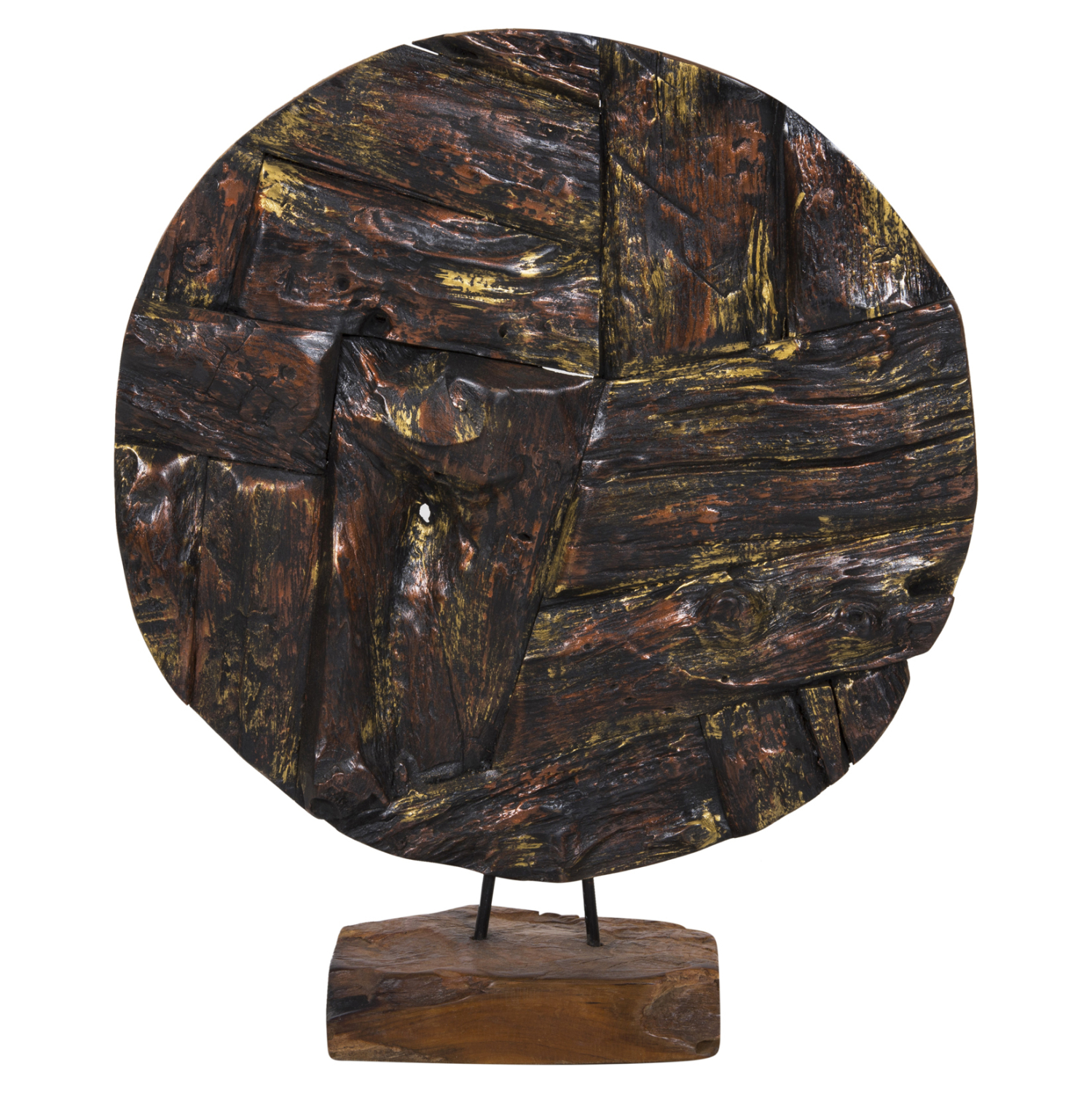 ΕΠΙΤΡΑΠΕΖΙΟ ΔΙΑΚΟΣΜΗΤΙΚΟ ΜΑΣΙΦ ΞΥΛΟ ΤEAK ΦΥΣΙΚΟ HM7718 50X15X64YΕΚ. - Image 3