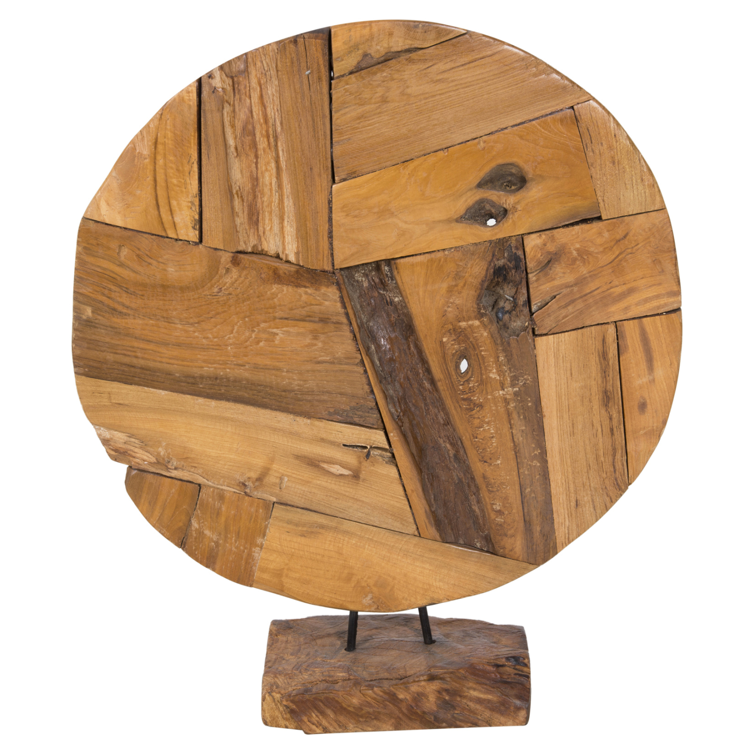 ΕΠΙΤΡΑΠΕΖΙΟ ΔΙΑΚΟΣΜΗΤΙΚΟ ΜΑΣΙΦ ΞΥΛΟ ΤEAK ΦΥΣΙΚΟ HM7718 50X15X64YΕΚ. - Image 4