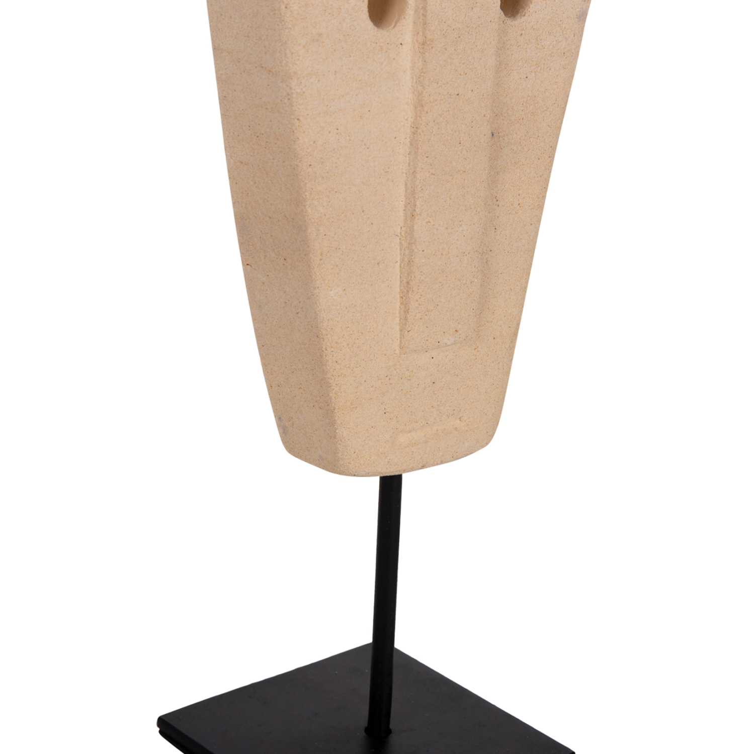 ΕΠΙΤΡΑΠΕΖΙΟ ΔΙΑΚΟΣΜΗΤΙΚΟ ΠΡΟΣΩΠΟ HM4312 PARAS STONE-ΜΑΥΡΟ ΜΕΤΑΛΛΙΚΟ STAND 9x3x22Yεκ. - Image 4