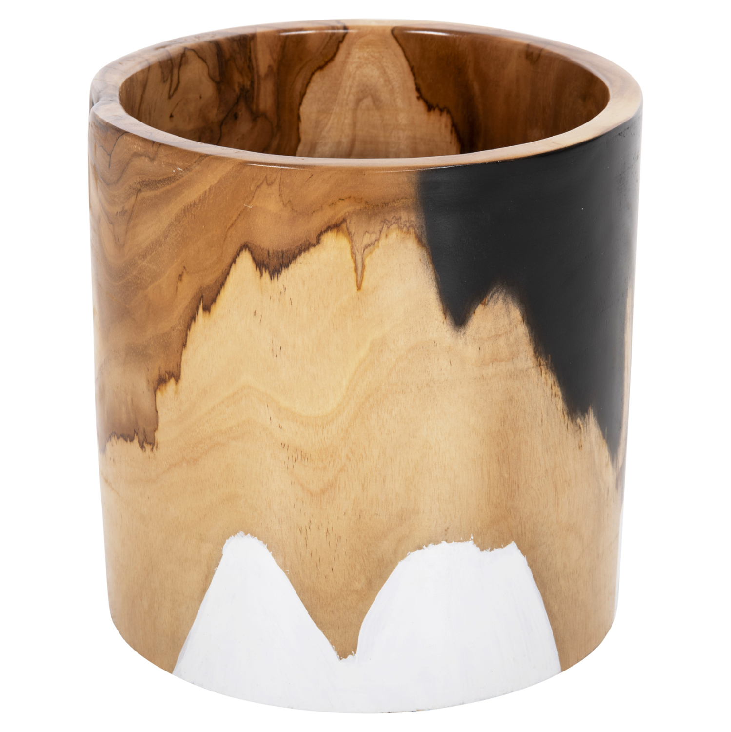 ΕΠΙΤΡΑΠΕΖΙΟ ΚΥΛΙΝΔΡΙΚΟ ΔΙΑΚΟΣΜΗΤΙΚΟ BAZO ΑΠΟ ΞΥΛΟ ΤΕΑΚ Φ26x26Yεκ.HM7727 - Image 3