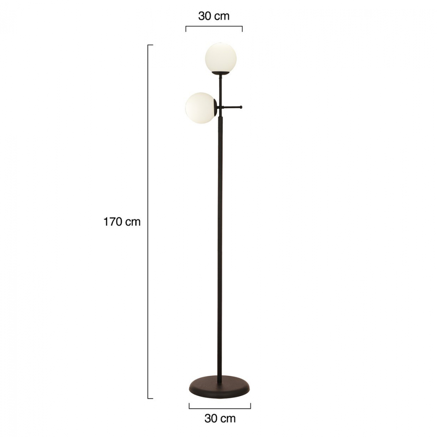 ΦΩΤΙΣΤΙΚΟ ΔΑΠΕΔΟΥ ΜΕΤΑΛΛΙΚΟ ΜΑΥΡΟ HM7431.01 30x170cm - Image 2