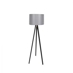 ΦΩΤΙΣΤΙΚΟ ΔΑΠΕΔΟΥ ΞΥΛΙΝΟ CAGNEY ΜΑΥΡΟ ΜΕ ΓΚΡΙ ΚΑΠΕΛΟ HM7272.11 Φ38x145 εκ.