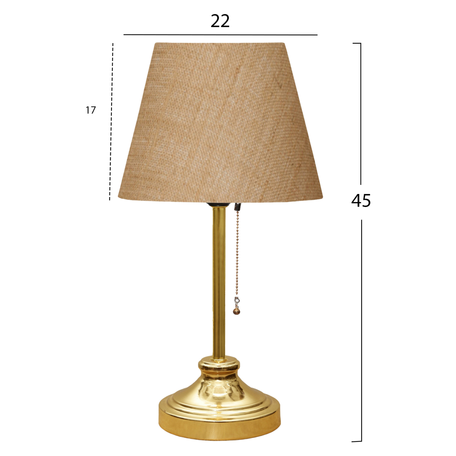 ΦΩΤΙΣΤΙΚΟ ΕΠΙΤΡΑΠΕΖΙΟ HM7592.01 ΧΡΥΣΟ-ΜΠΕΖ - Image 2