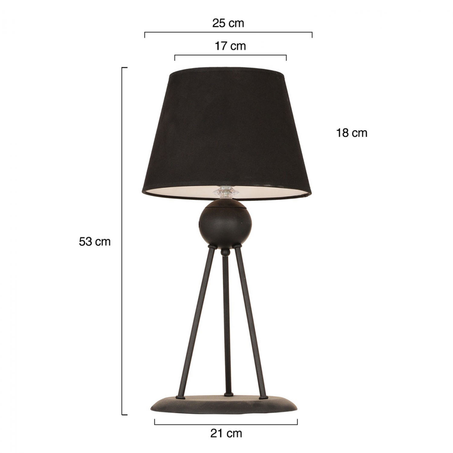 ΦΩΤΙΣΤΙΚΟ ΕΠΙΤΡΑΠΕΖΙΟ ΜΑΥΡΟ HM7396.01 21x53cm - Image 2