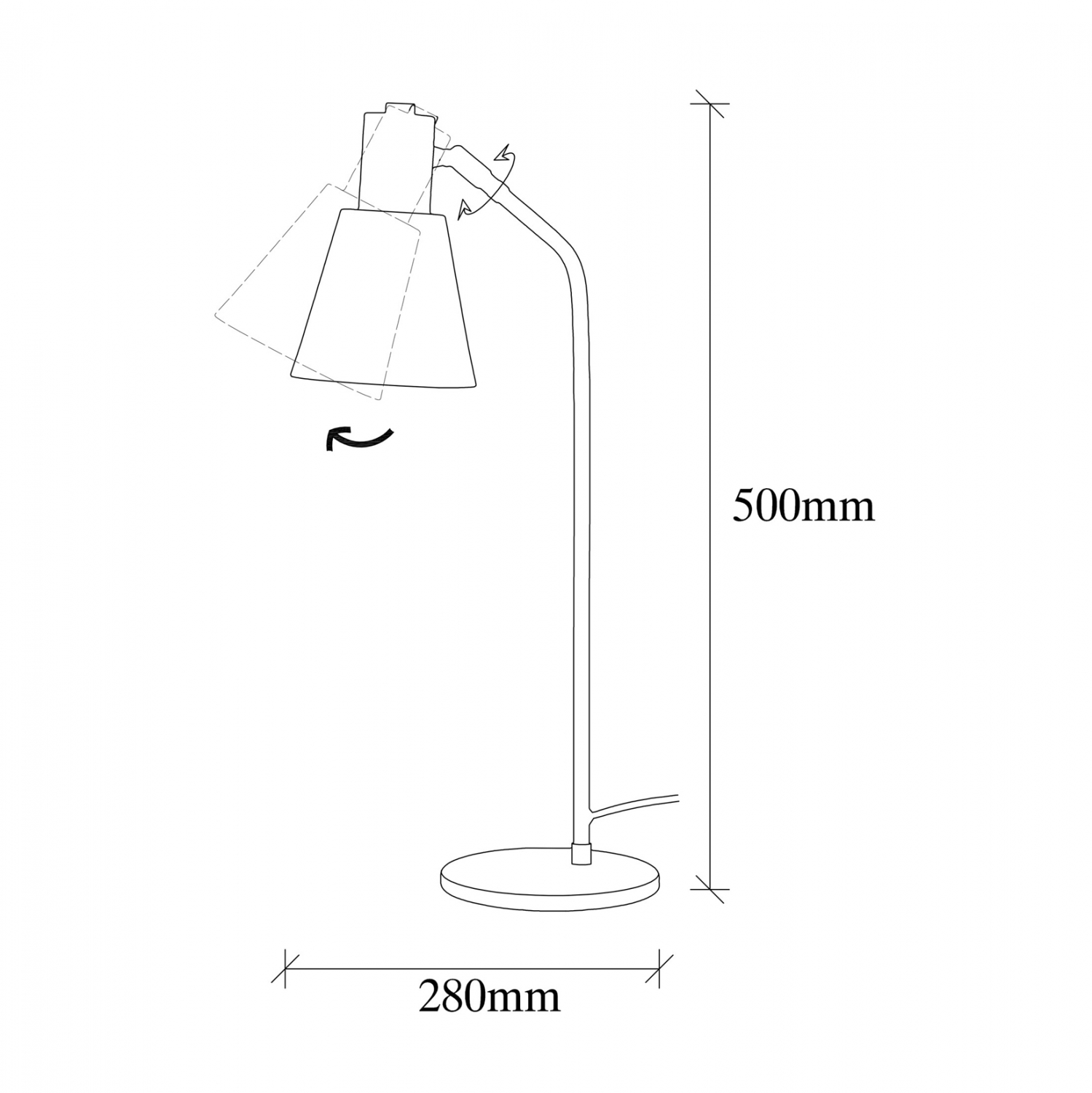 ΦΩΤΙΣΤΙΚΟ ΕΠΙΤΡΑΠΕΖΙΟ ΜΕΤΑΛΛΙΚΟ (VINTAGE) ΜΠΡΟΝΖΕ HM7275 14x28x50 εκ. - Image 2