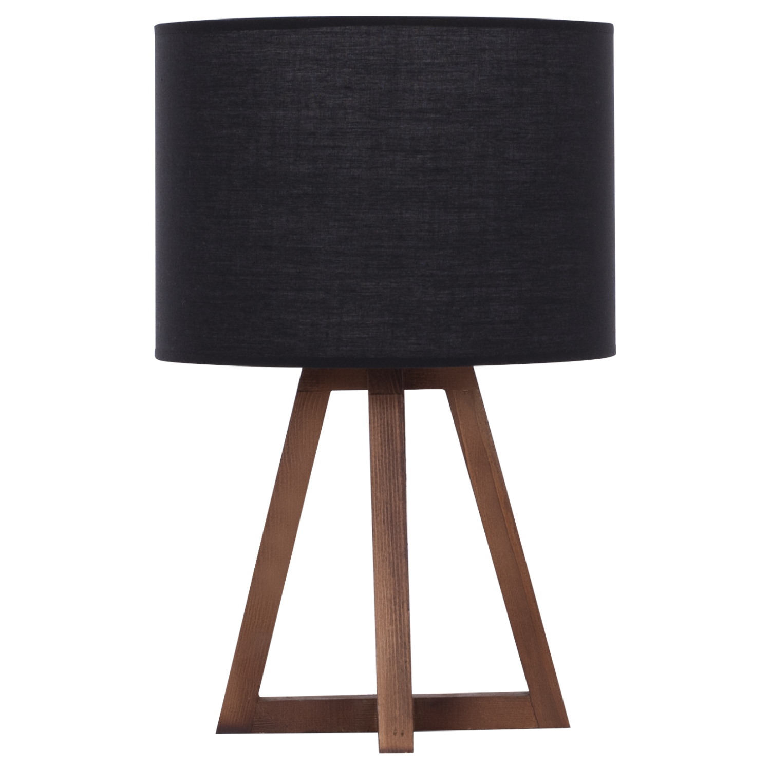 ΦΩΤΙΣΤΙΚΟ ΕΠΙΤΡΑΠΕΖΙΟ ΞΥΛΙΝΗ ΒΑΣΗ ΥΦΑΣΜΑΤΙΝΟ ΚΑΠΕΛΟ ΜΑΥΡΟ 26x26x36Y εκ.HM7706.01 - Image 3