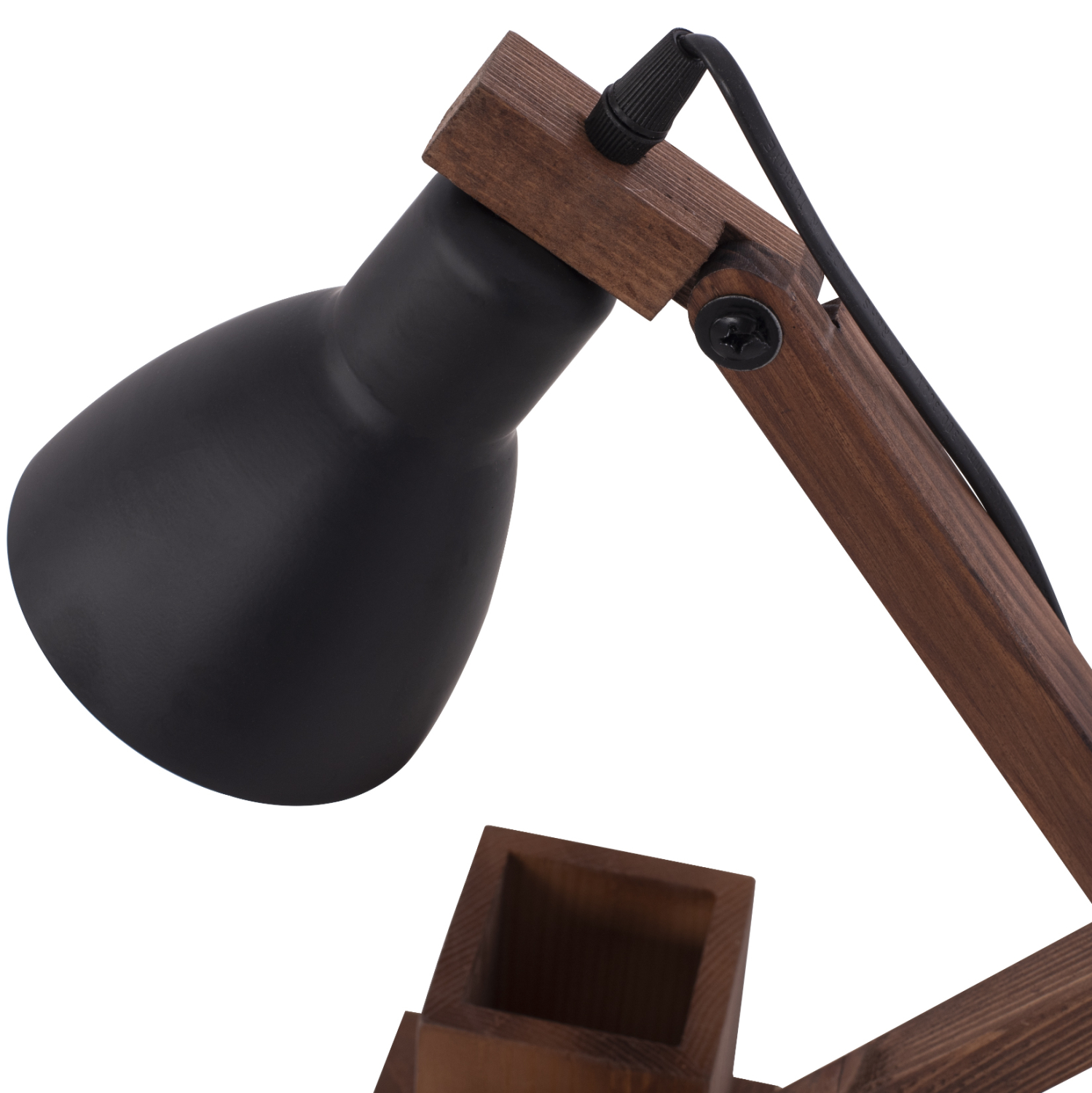 ΦΩΤΙΣΤΙΚΟ ΓΡΑΦΕΙΟΥ ΞΥΛΙΝΟ ΚΑΡΥΔΙ ΜΕ ΜΑΥΡΟ ΚΑΠΕΛΟ 23x35x50Υεκ.HM7702.01 - Image 4