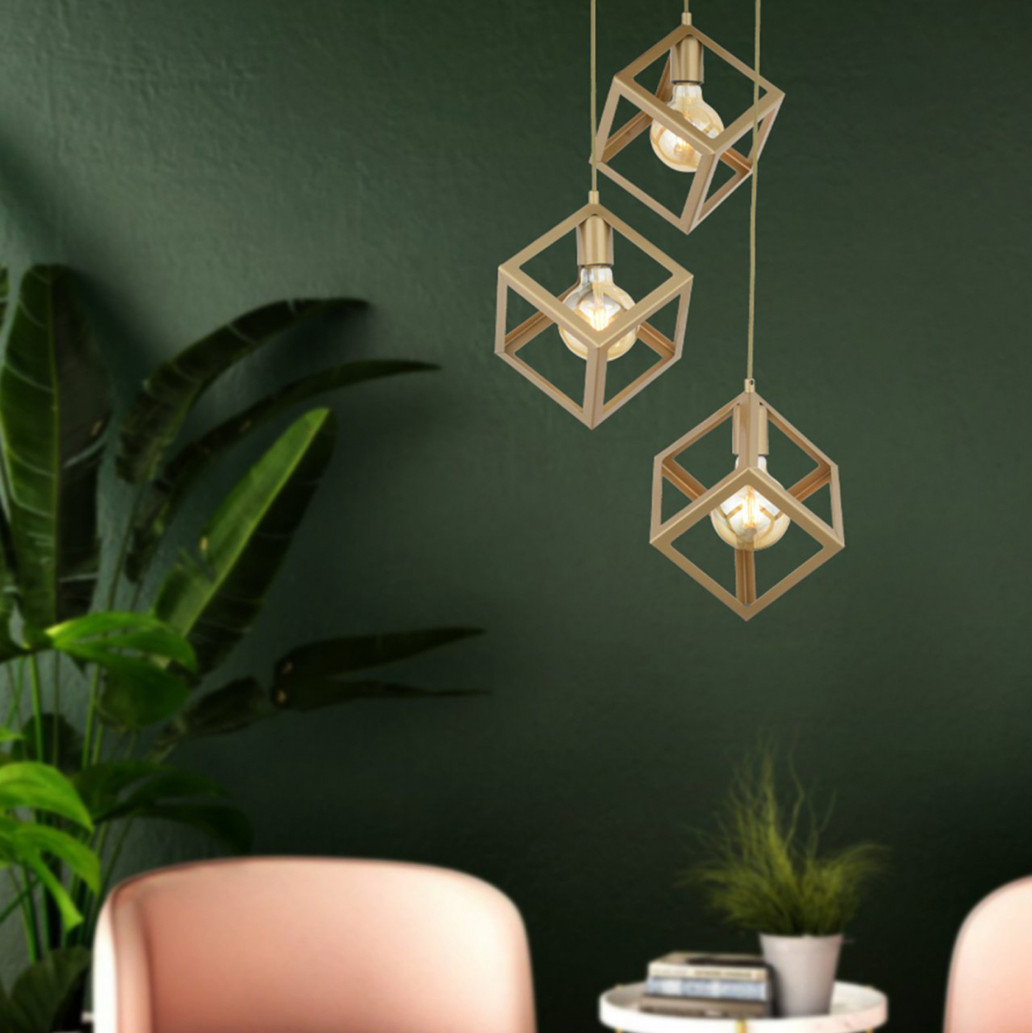 ΦΩΤΙΣΤΙΚΟ ΟΡΟΦΗΣ 3ΦΩΤΟ ΜΕΤΑΛΛΙΚΟ ΧΡΥΣΟ HM7419.02 35x80Υ εκ. - Image 3