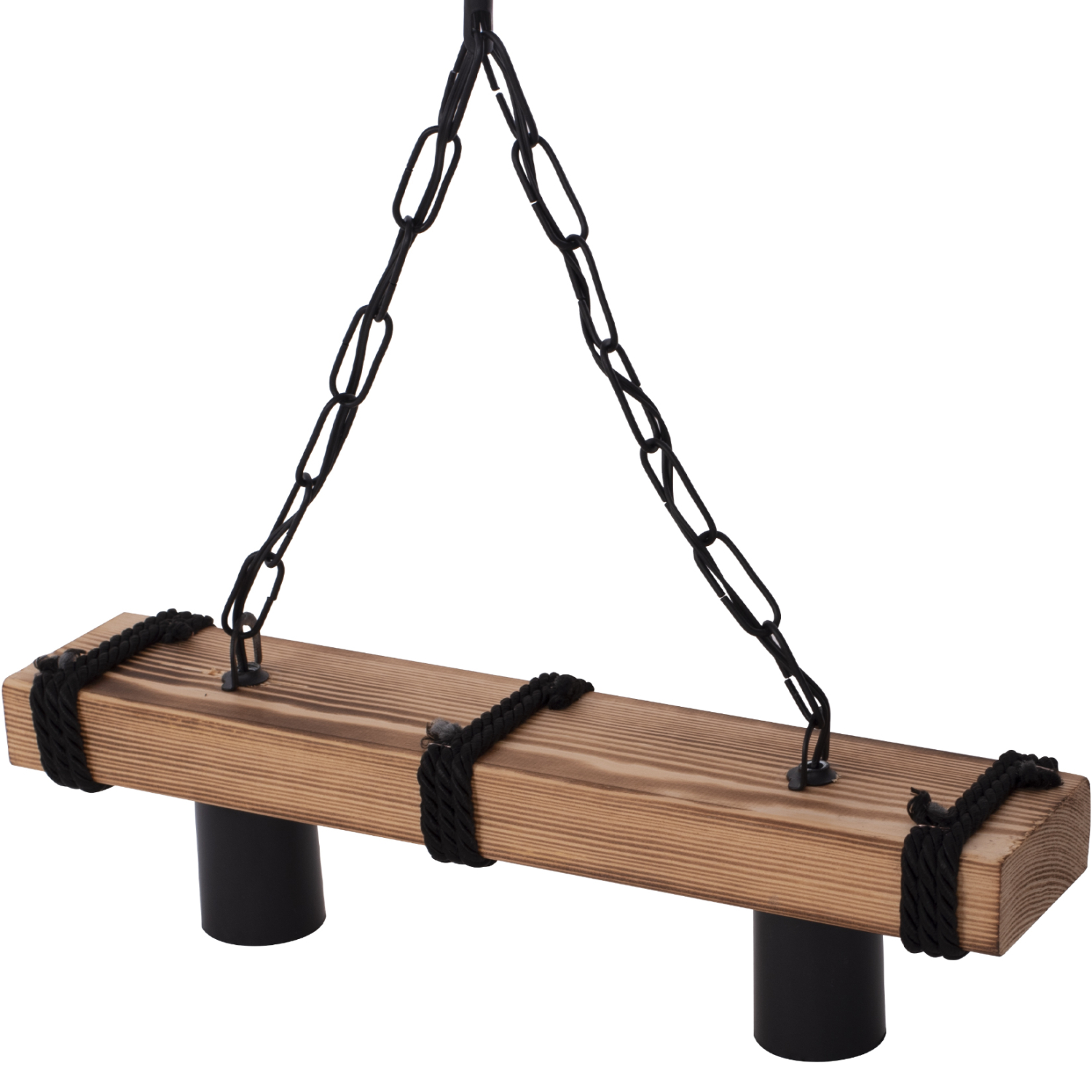 ΦΩΤΙΣΤΙΚΟ ΟΡΟΦΗΣ ΔΙΦΩΤΟ ΜΕ ΑΛΥΣΙΔΑ ΚΑΙ ΞΥΛΟ 40x10x45Y εκ.HM7698.01 - Image 3