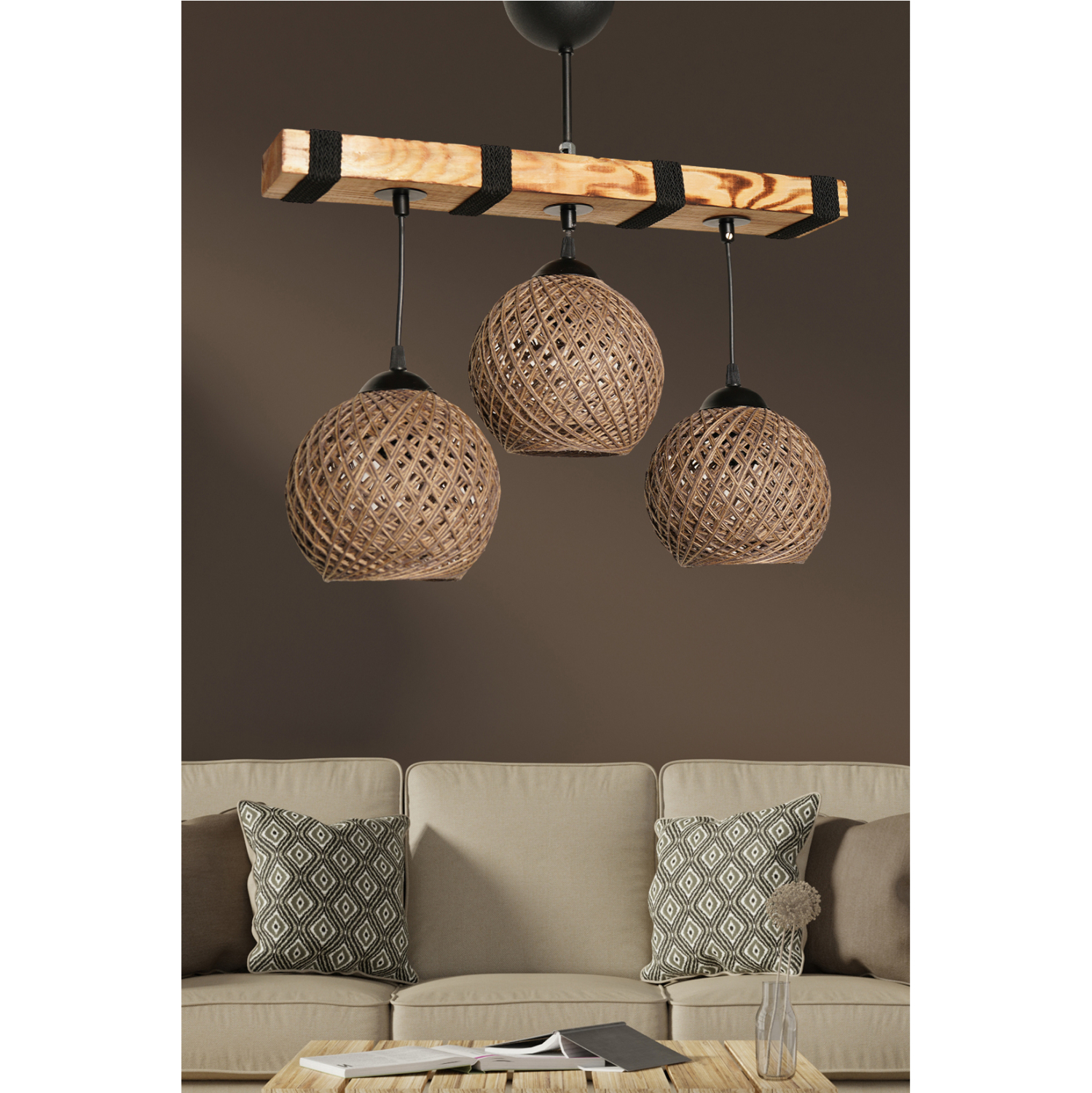 ΦΩΤΙΣΤΙΚΟ ΟΡΟΦΗΣ ΕΣΩΤΕΡΙΚΟΥ ΧΩΡΟΥ 3ΦΩΤΟ HM7507.01 50x70 εκ. - Image 3