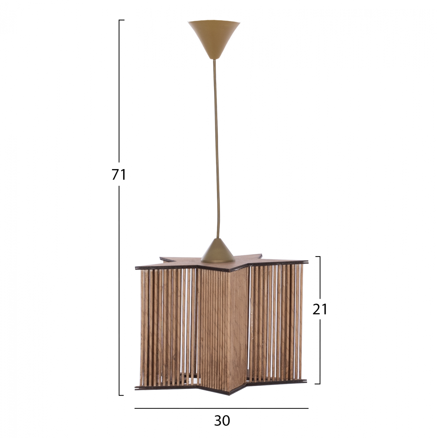 ΦΩΤΙΣΤΙΚΟ ΟΡΟΦΗΣ ΕΣΩΤΕΡΙΚΟΥ ΧΩΡΟΥ HM7485.02 ΣΕ ΦΥΣΙΚΟ ΧΡΩΜΑ 30x30x71Υεκ. - Image 2