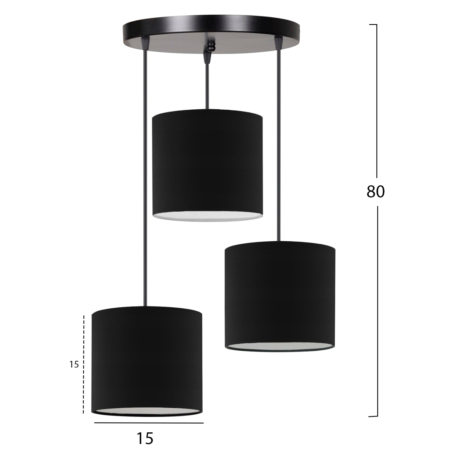 ΦΩΤΙΣΤΙΚΟ ΟΡΟΦΗΣ HM7622.02 ΜΑΥΡΟ - Image 2