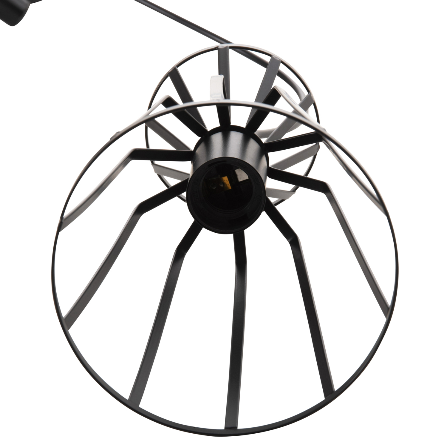 ΦΩΤΙΣΤΙΚΟ ΟΡΟΦΗΣ ΚΡΕΜΑΣΤΟ 3-ΦΩΤΟ HM4126 ΜΕΤΑΛΛΙΚΑ ΚΑΠΕΛΑΚΙΑ Φ23x124Υεκ. - Image 4