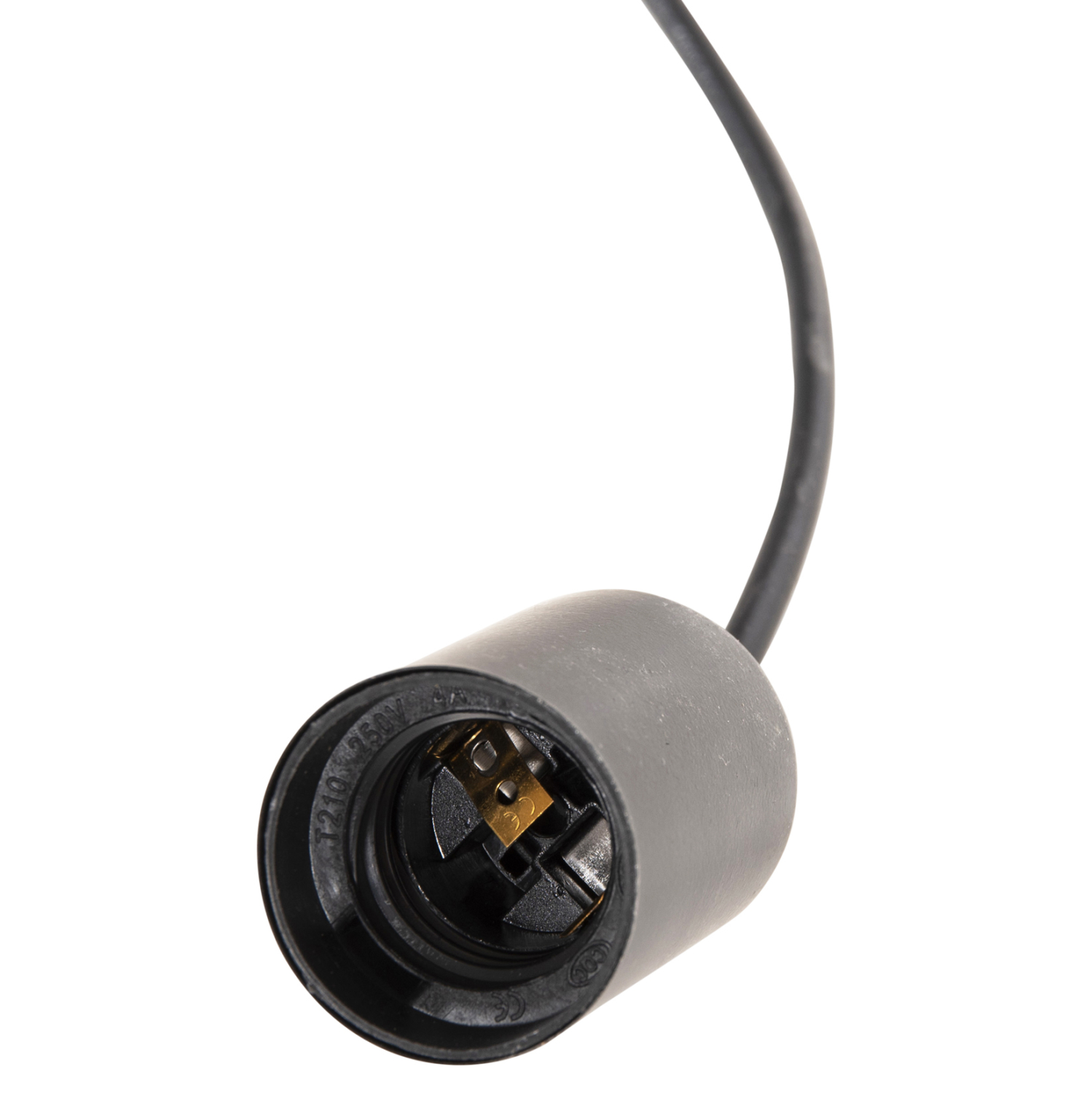 ΦΩΤΙΣΤΙΚΟ ΟΡΟΦΗΣ ΚΡΕΜΑΣΤΟ 6-ΦΩΤΟ HM4175 ΜΑΥΡΟ ΜΕΤΑΛΛΙΚΟ-ΜΑΥΡΑ ΚΑΛΩΔΙΑ Φ100x180Υ - Image 5