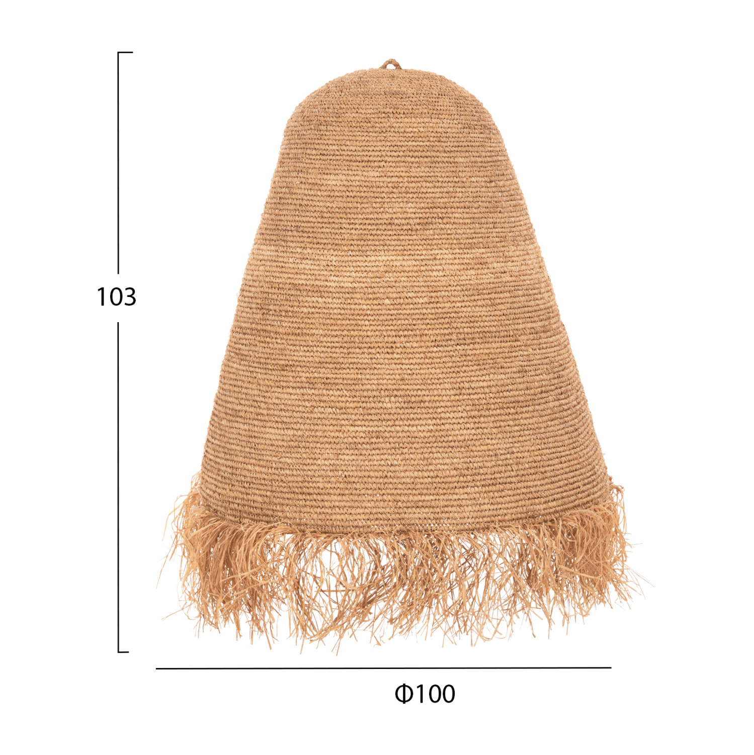 ΦΩΤΙΣΤΙΚΟ ΟΡΟΦΗΣ ΚΡΕΜΑΣΤΟ HM4030 RATTAN ΣΕ ΦΥΣΙΚΟ Φ100x100-103Υεκ. - Image 2