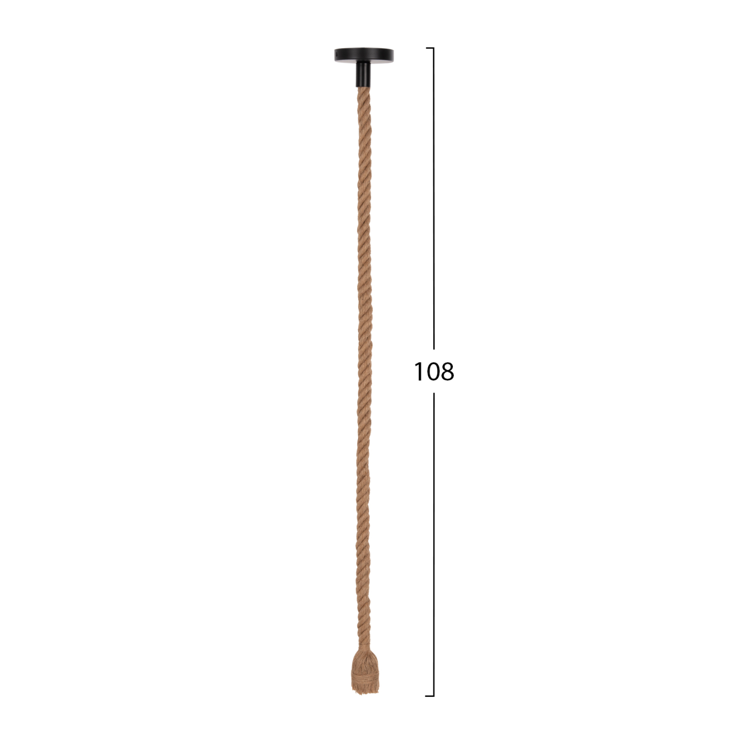 ΦΩΤΙΣΤΙΚΟ ΟΡΟΦΗΣ ΚΡΕΜΑΣΤΟ HM4044 ΣΧΟΙΝΙ 1m ΠΑΧΟΥΣ 2cm ΚΑΛΥΜΜΕΝΟ ΝΤΟΥΙ Ε27 - Image 2