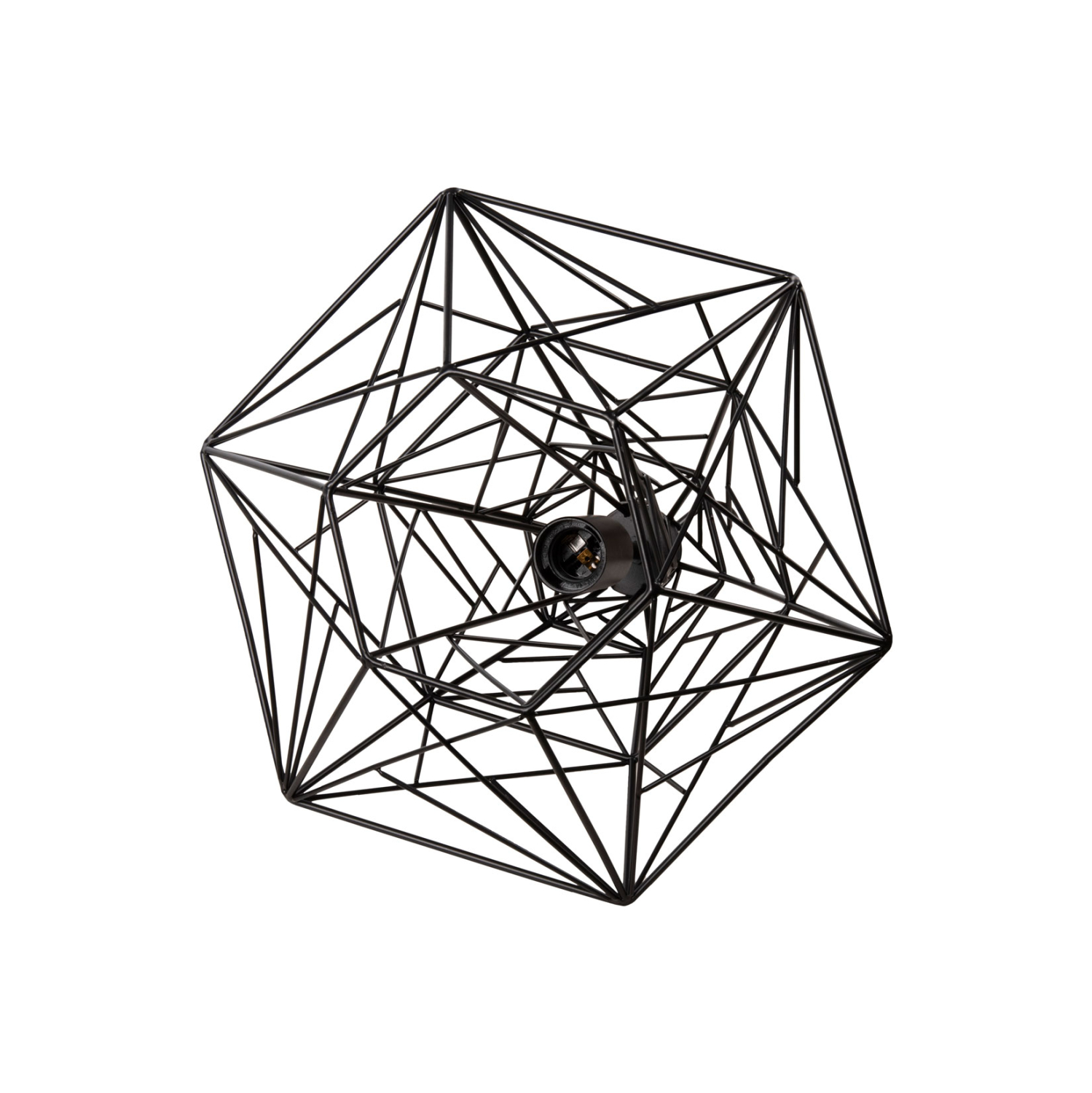 ΦΩΤΙΣΤΙΚΟ ΟΡΟΦΗΣ ΚΡΕΜΑΣΤΟ HM4067 ΜΑΥΡΟ ΜΕΤΑΛΛΙΚΟ ΔΙΚΤΥΩΤΟ ΚΑΠΕΛΟ 36x30x130Υεκ. - Image 5