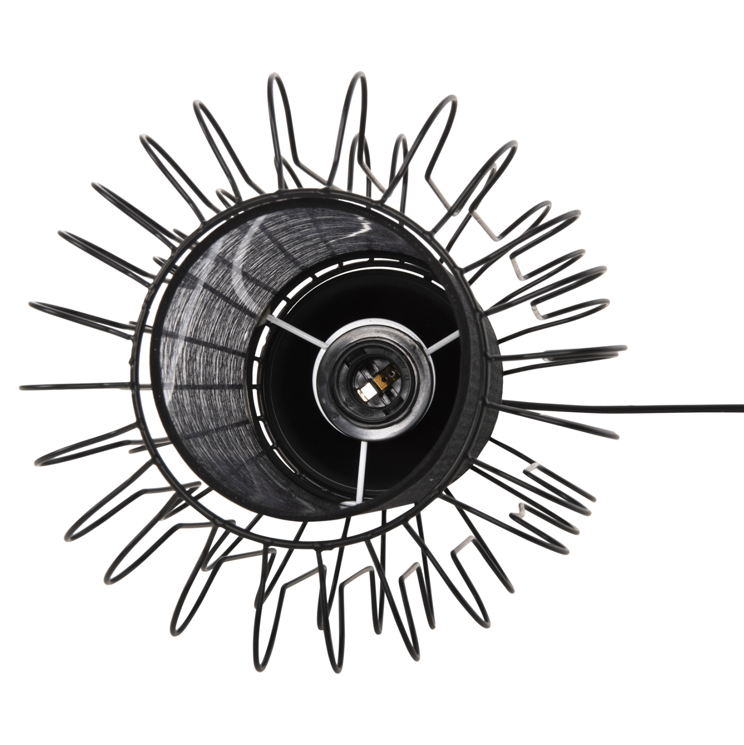 ΦΩΤΙΣΤΙΚΟ ΟΡΟΦΗΣ ΚΡΕΜΑΣΤΟ HM4087 ΜΑΥΡΟ ΜΕΤΑΛΛΟ-ΛΕΥΚΟ ΥΦΑΣΜΑ Φ24x130Υεκ. - Image 5