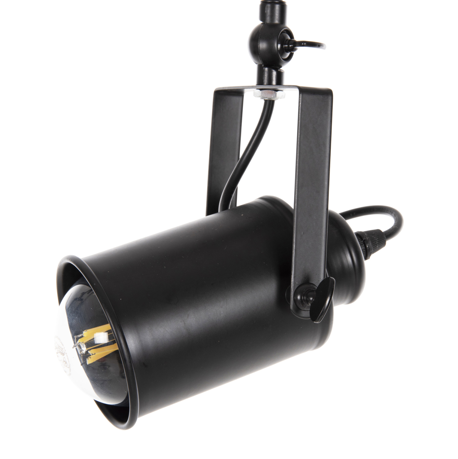 ΦΩΤΙΣΤΙΚΟ ΟΡΟΦΗΣ ΚΡΕΜΑΣΤΟ HM4124 3-ΦΩΤΟ ΜΑΥΡΟΙ ΜΕΤΑΛΛΙΚΟΙ ΠΡΟΒΟΛΕΙΣ 70,5x14x50Υεκ - Image 4