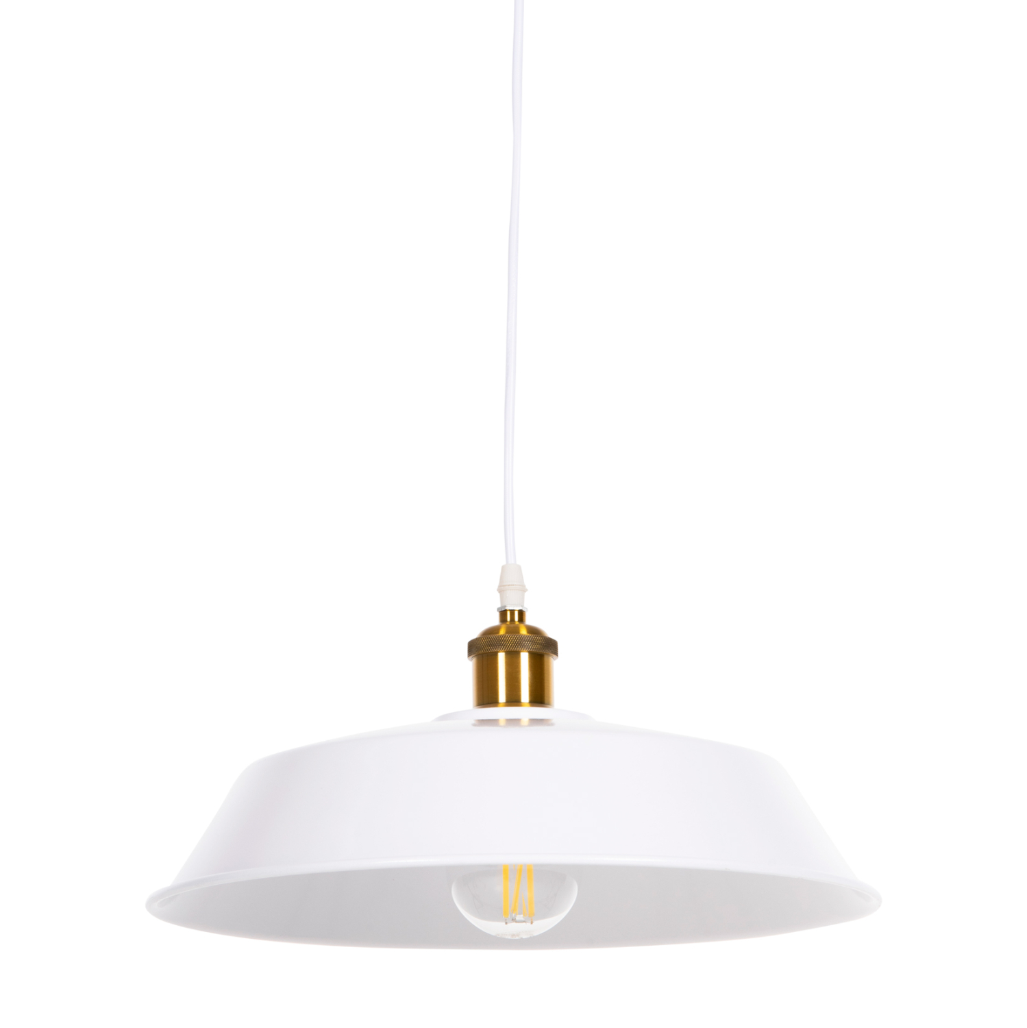 ΦΩΤΙΣΤΙΚΟ ΟΡΟΦΗΣ ΚΡΕΜΑΣΤΟ HM4174.02 ΛΕΥΚΟ ΜΕΤΑΛΛΟ ΧΡΥΣΗ ΛΕΠΤΟΜΕΡΕΙΑ Φ35,5x116Υεκ - Image 3