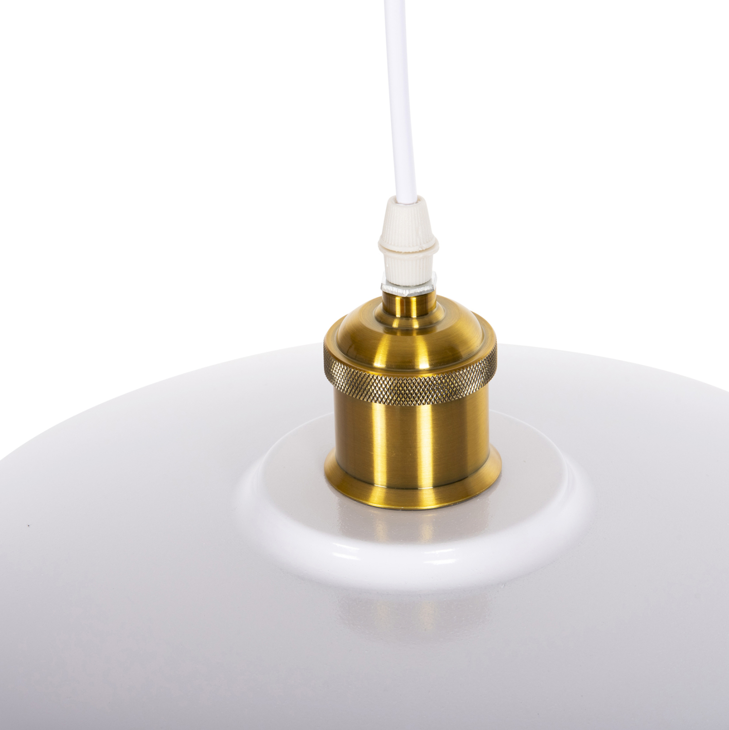 ΦΩΤΙΣΤΙΚΟ ΟΡΟΦΗΣ ΚΡΕΜΑΣΤΟ HM4174.02 ΛΕΥΚΟ ΜΕΤΑΛΛΟ ΧΡΥΣΗ ΛΕΠΤΟΜΕΡΕΙΑ Φ35,5x116Υεκ - Image 4