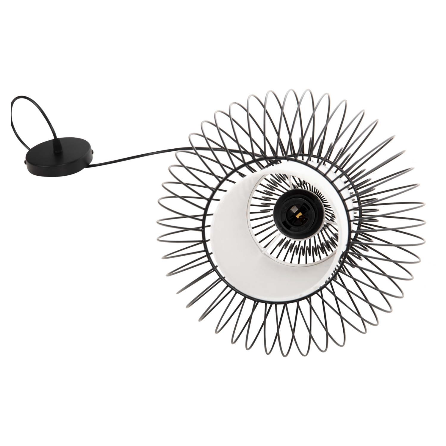 ΦΩΤΙΣΤΙΚΟ ΟΡΟΦΗΣ ΚΡΕΜΑΣΤΟ HM4184 ΜΑΥΡΟ ΜΕΤΑΛΛΟ 26x26x125Υεκ. - Image 4