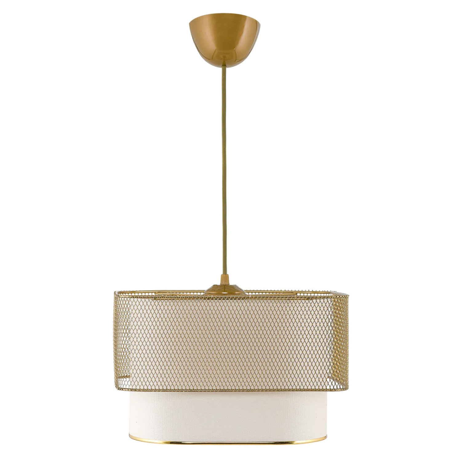 ΦΩΤΙΣΤΙΚΟ ΟΡΟΦΗΣ ΚΡΕΜΑΣΤΟ HM7660.02 ΜΕΤΑΛΛΟ ΥΦΑΣΜΑ ΧΡΥΣΟ ΛΕΥΚΟ 30x20(65)Yεκ.