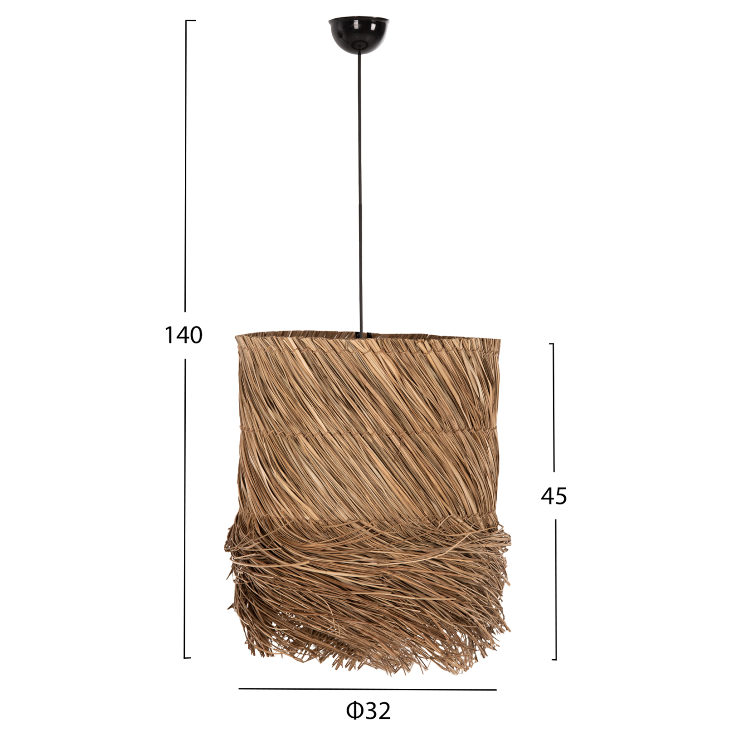 ΦΩΤΙΣΤΙΚΟ ΟΡΟΦΗΣ ΚΡΕΜΑΣΤΟ HM7821 SEAGRASS ΣΕ ΦΥΣΙΚΟ ΧΡΩΜΑ Φ32x45-140Υεκ. - Image 2