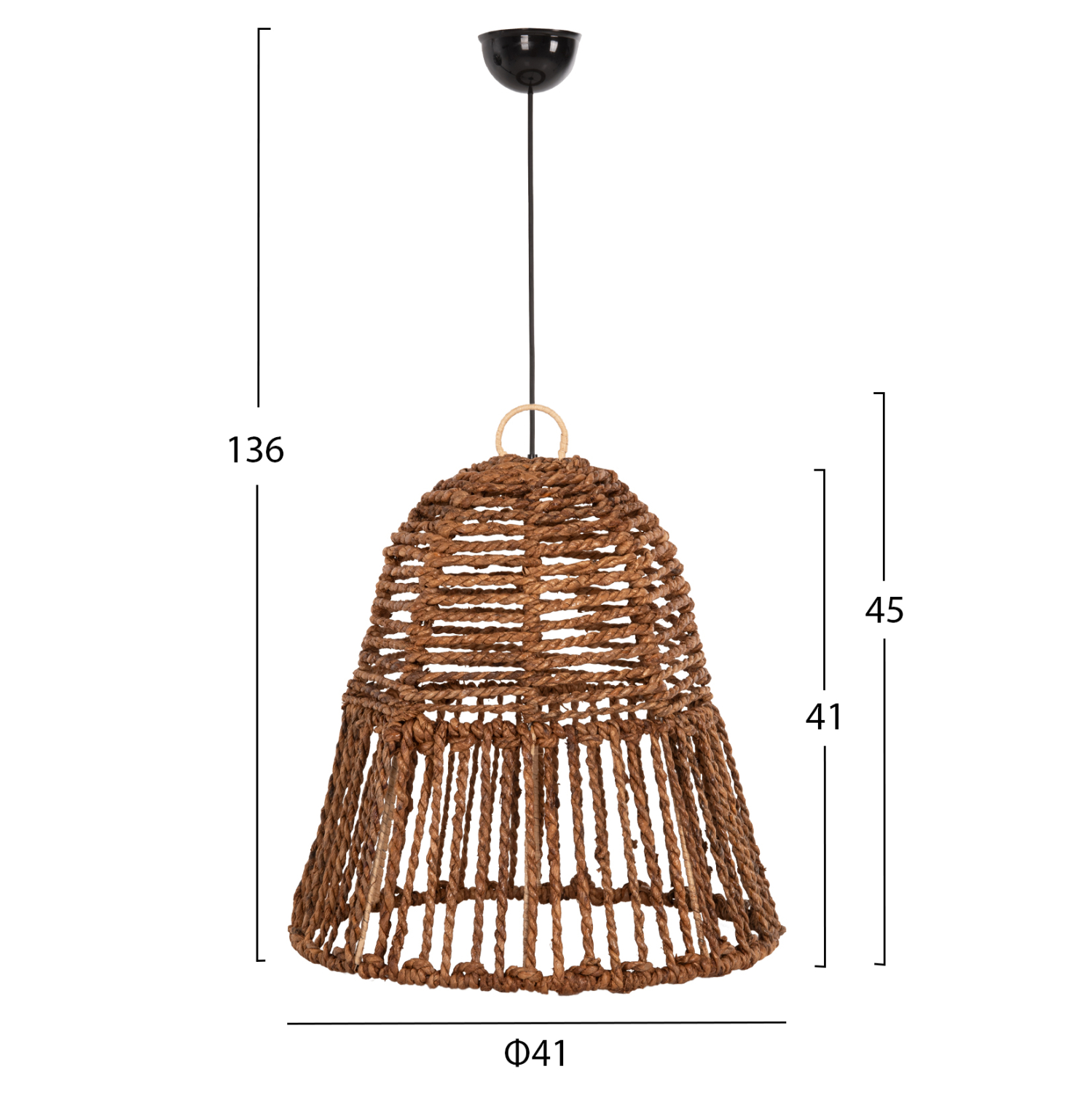 ΦΩΤΙΣΤΙΚΟ ΟΡΟΦΗΣ ΚΡΕΜΑΣΤΟ HM7858 ΙΝΕΣ ΔΕΝΤΡΟΥ ΜΠΑΝΑΝΑΣ ΣΕ ΚΑΦΕ Φ41x41-136Υεκ. - Image 2
