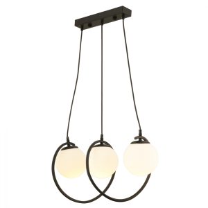 ΦΩΤΙΣΤΙΚΟ ΟΡΟΦΗΣ ΜΑΥΡΟ 3ΦΩΤΟ HM7384.01 60x85cm