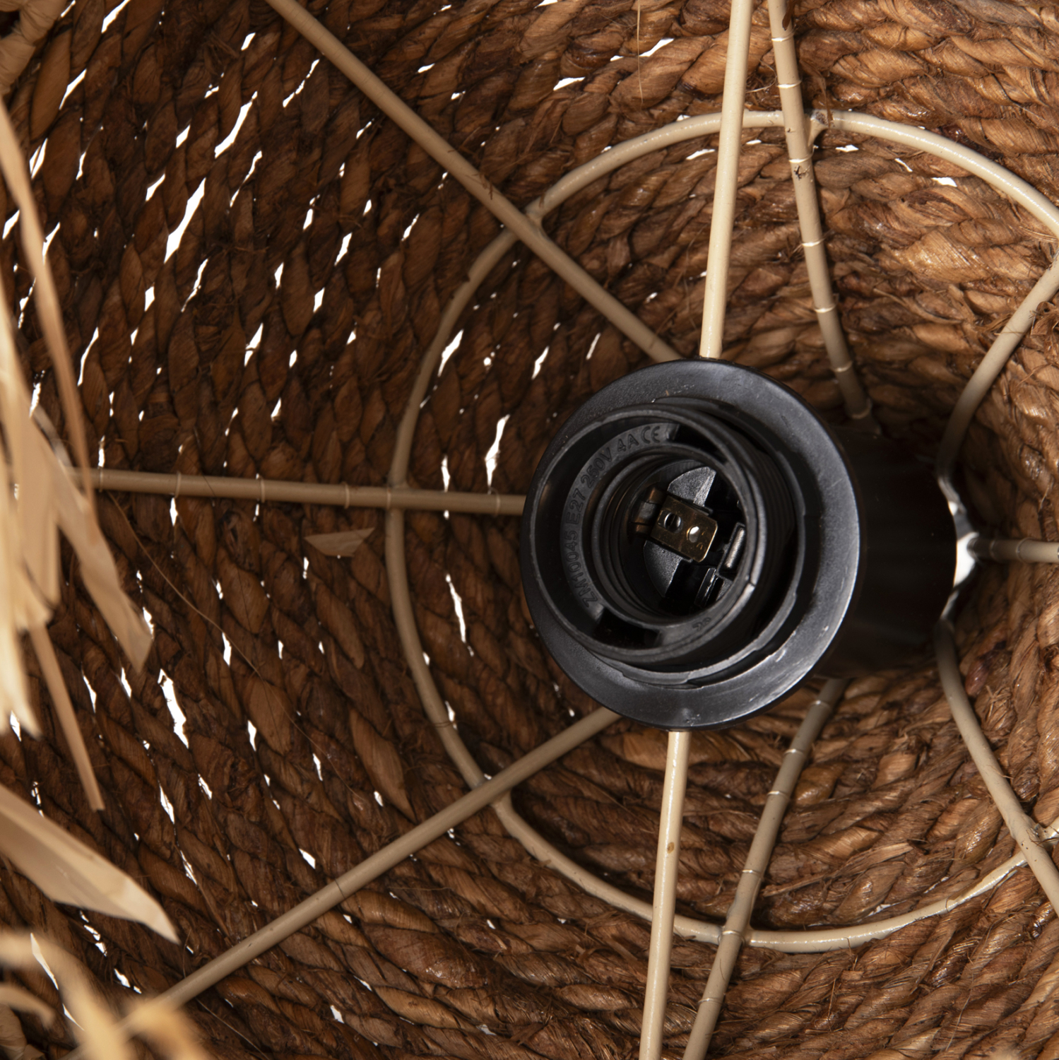 ΦΩΤΙΣΤΙΚΟ ΟΡΟΦΗΣ ΜΕ ΚΑΠΕΛΟ ΑΠΟ ΙΝΕΣ ΣΙΖΑΛ ΣΕ ΦΥΣΙΚΟ Φ36x46-120Υεκ.HM7787 - Image 6