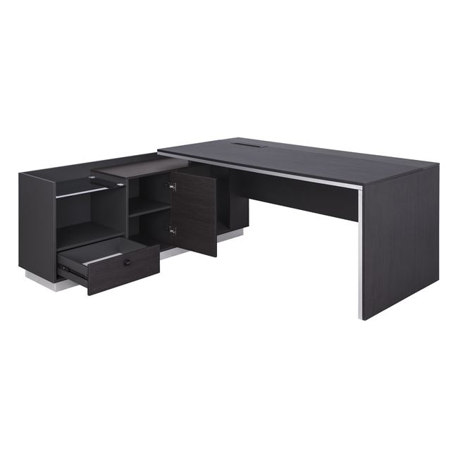 ΓΡΑΦΕΙΟ ΕΠΑΓΓΕΛΜΑΤΙΚΟ ΑΡΙΣΤΕΡΗ ΓΩΝΙΑ ROSEWOOD HM2086L 180X170X76Υ εκ. - Image 3