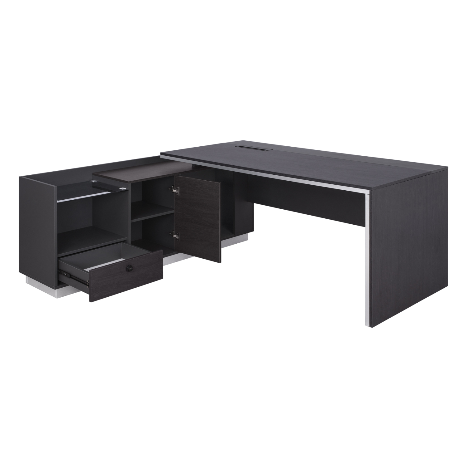 ΓΡΑΦΕΙΟ ΕΠΑΓΓΕΛΜΑΤΙΚΟ ΑΡΙΣΤΕΡΗ ΓΩΝΙΑ ROSEWOOD HM2112L 200X160X76Υ εκ. - Image 3