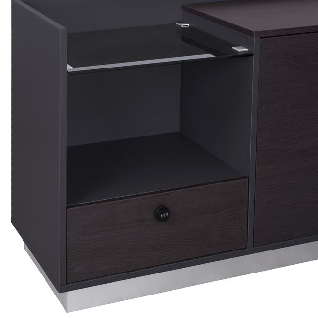 ΓΡΑΦΕΙΟ ΕΠΑΓΓΕΛΜΑΤΙΚΟ ΑΡΙΣΤΕΡΗ ΓΩΝΙΑ ROSEWOOD HM2086L 180X170X76Υ εκ. - Image 6