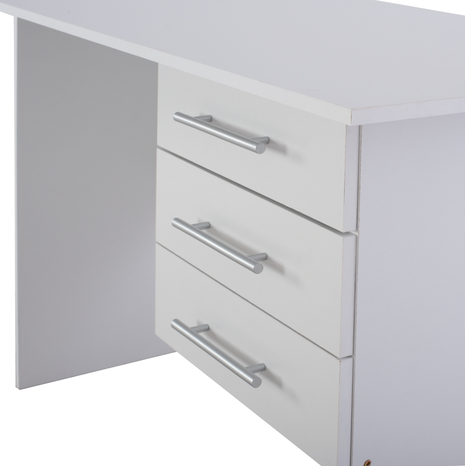 ΓΡΑΦΕΙΟ ΜΕΛΑΜΙΝΗΣ ENSLEY HM2029.05 ΜΕ 3 ΣΥΡΤΑΡΙΑ ΛΕΥΚΟ 120X60X76 εκ. - Image 4